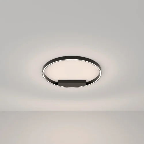Светильник потолочный LED Rim MOD058CL-L35BK Maytoni чёрный 1 лампа, основание чёрное в стиле минимализм современный  фото 4